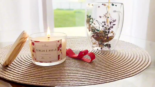 Vela aromática perfumada artesanal PREMIUM 110g 5 fragrâncias