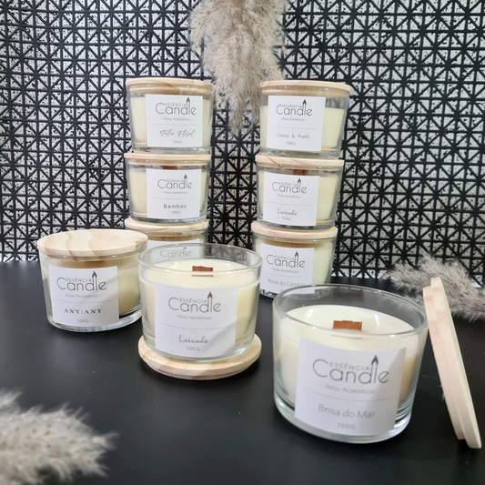 Vela Aromatica 100g Perfumada Decorativa Vegetal