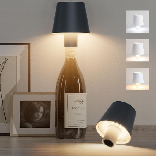 Lampada LED De Mesa Sem Fio De Vinho Whisky Abajur de Garrafa Touch Decoração