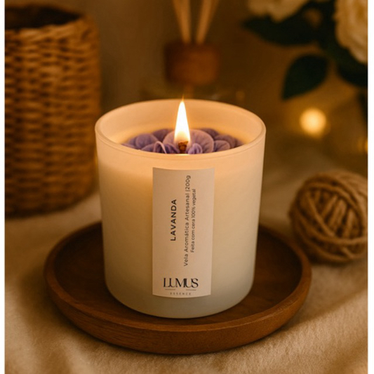 Vela Aromática Perfumada Lavanda 200gr