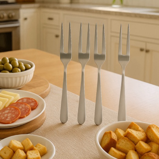 Conjunto 4 Garfos em Aço Inox para Aperitivo - Wolff