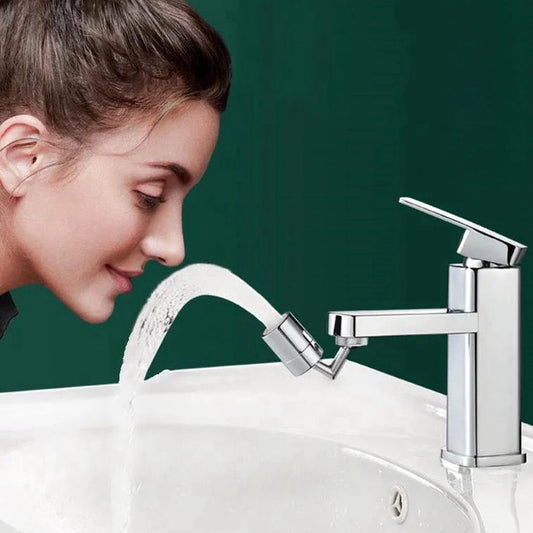 Bico Extensor de Torneira com Filtro à Prova de Respingos e Conector Externo de Plástico, 360º