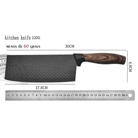Conjunto de Facas Inox Antiaderente 6 Peças Com Cabo Reforçado para Cozinha E Churrasco rj