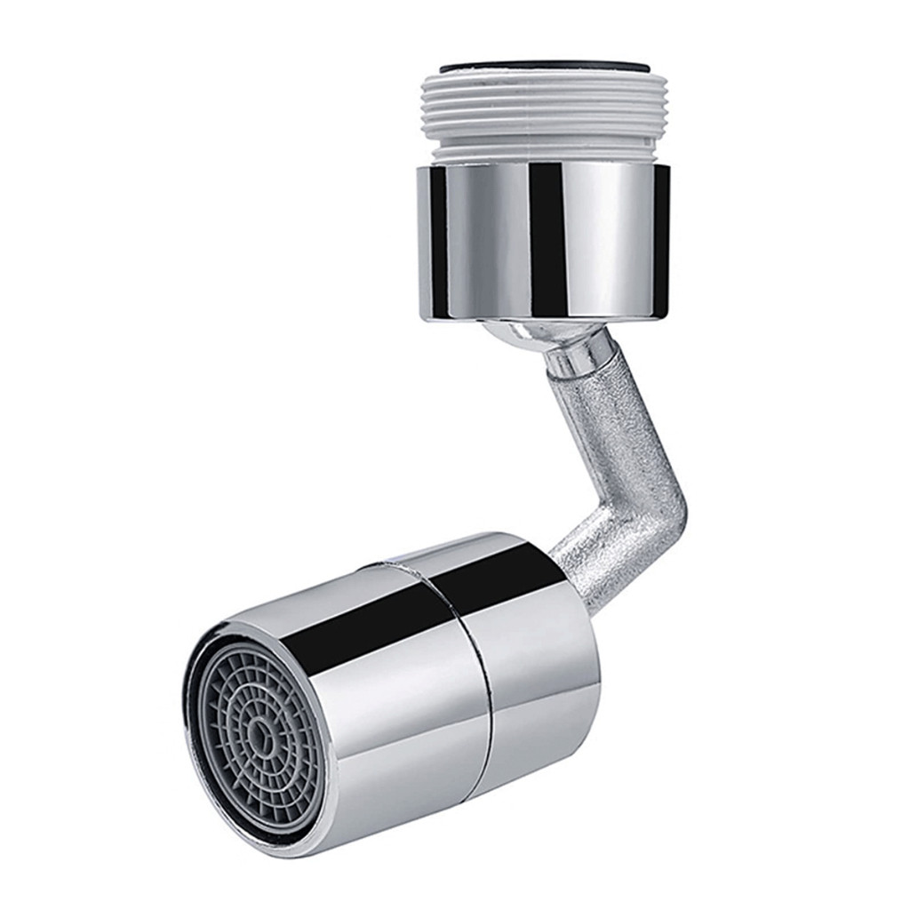 Bico Extensor de Torneira com Filtro à Prova de Respingos e Conector Externo de Plástico, 360º