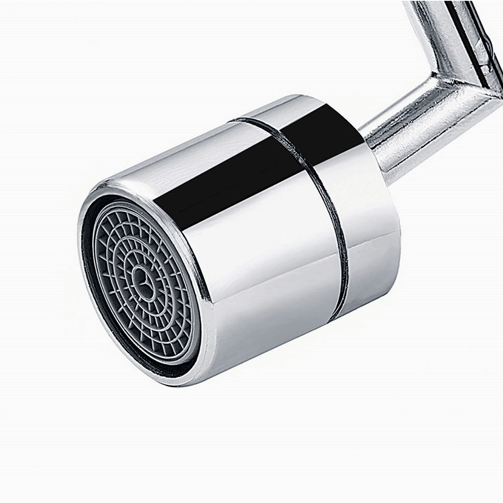 Bico Extensor de Torneira com Filtro à Prova de Respingos e Conector Externo de Plástico, 360º