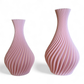Conjunto de Vasos Decorativos Ondulados – Design Escultural e Sofisticado