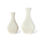 Conjunto de Vasos Decorativos Ondulados – Design Escultural e Sofisticado