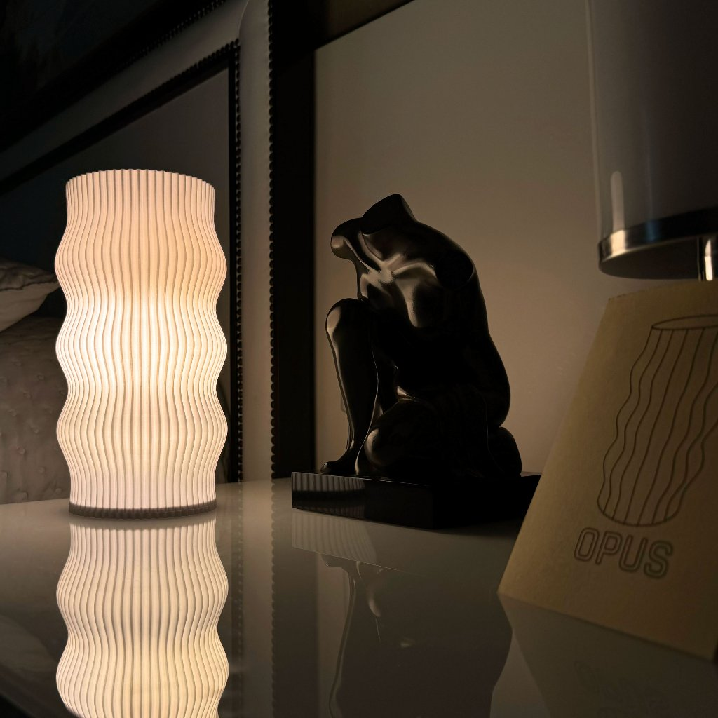 Luminária Abajur Opus -Mesa Cabeceira 