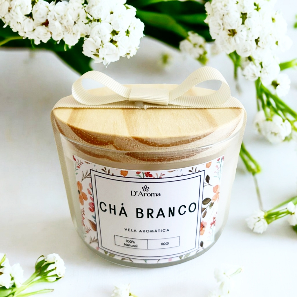 Vela aromática perfumada artesanal PREMIUM 110g 5 fragrâncias