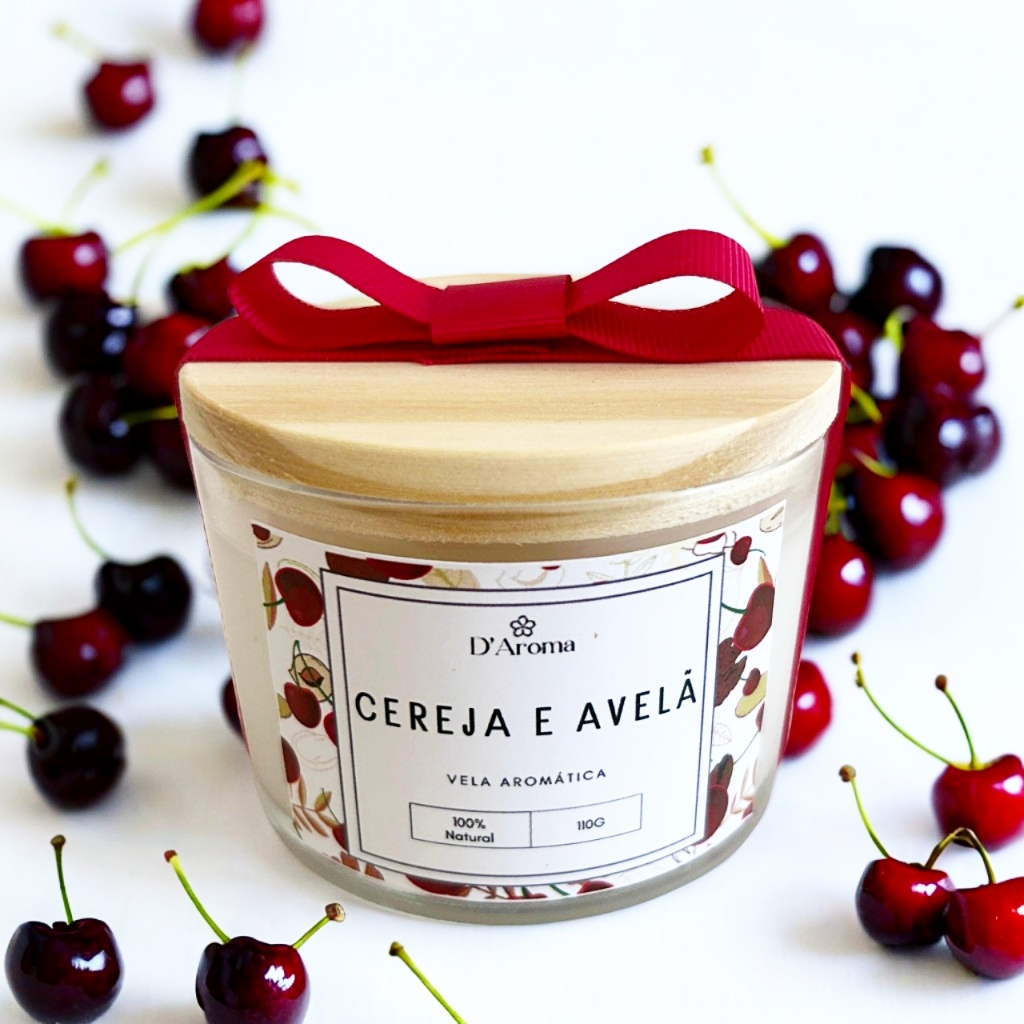 Vela aromática perfumada artesanal PREMIUM 110g 5 fragrâncias