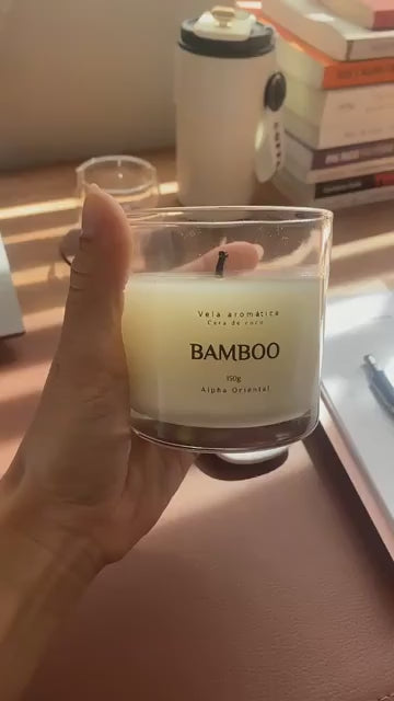 Vela aromática artesanal Alpha Orinetal- Com especiarias