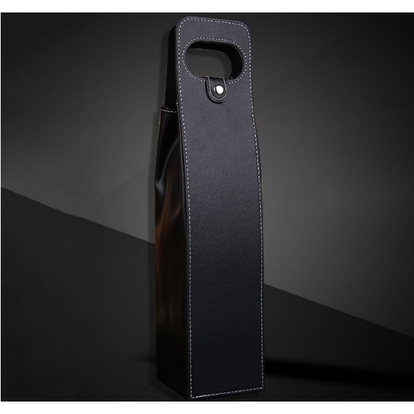 Saco Bag Sacola Para Vinho Garrafas de Bebidas e Presentes! Sofisticada em Couro Sintético Luxo - 1 Garrafa