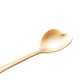 Cj 4 Colheres Formato Coração P/ Chá Heart Aço Inox Dourado - Wolff Original