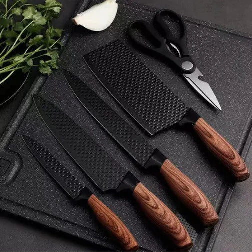 Conjunto de Facas Inox Antiaderente ( 6 PEÇAS )