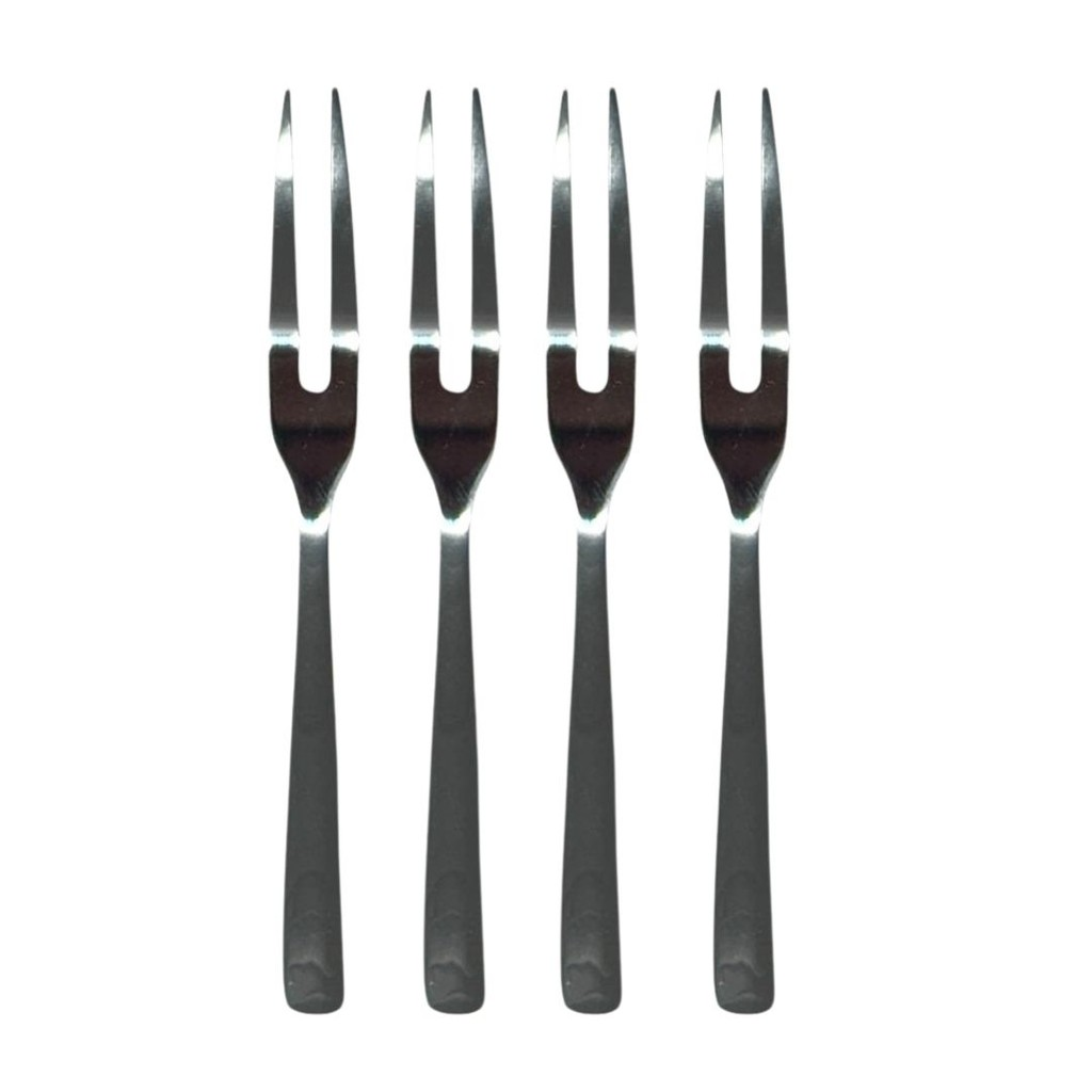 kit 4 Garfos em Aço Inox para Aperitivo Velena