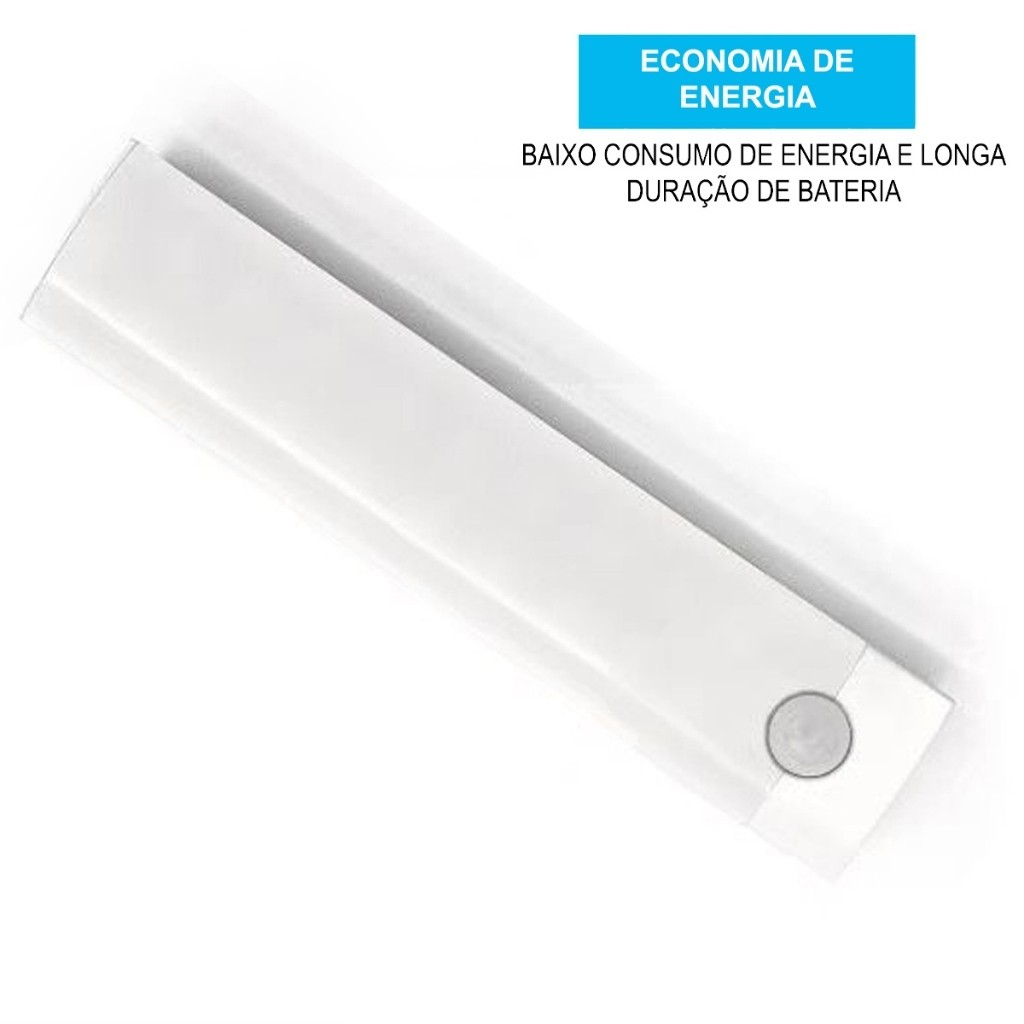 Lâmpada noturna LED com sensor de movimento sem fio USB recarregável para de cozinha guarda-roupa